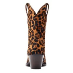 Ariat® Ladies Bandida Leopard Hair On Western Boots 10044393 -Saddle Up Gear S23 WMS WEST 10044393 heel