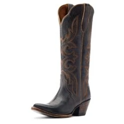 Ariat® Ladies Belinda StretchFit Beduino Black Western Boots 10044414 -Saddle Up Gear S23 WMS WEST 10044414 3 4 front