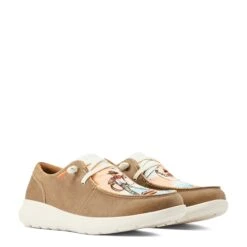 Ariat® Ladies Hilo Aloha Surfing Paniolo Print Brown Shoes 10044543 -Saddle Up Gear S23 WMS WEST 10044543 pair