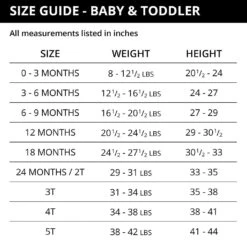 Wrangler® Baby Prewashed Indigo Diaper Cover 11MWIPW -Saddle Up Gear baby sizing chart