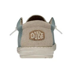 Hey Dude Men's Wally Braided Aqua Slip On Shoes 40003-449 7 Hey Dude Men's Wally Braided Aqua Slip On Shoes 40003-449 -Saddle Up Gear braidedaquaheel