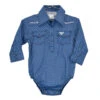Cowboy Hardware Infant Boys Circle Star Blue Onesie 725468R-400