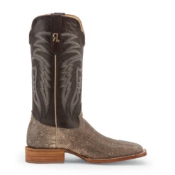 R. Watson Men's Natural Ring Lizard Square Toe Boots RW7900-2 -Saddle Up Gear sdfdsfadf