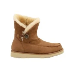 Wrangler Ladies Sherpa Lined Cozy Brown Booties KWC0014 -Saddle Up Gear sfgsdg