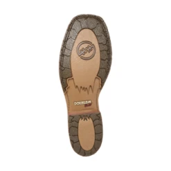 Double H Men's 12" Wide Square Toe Roper Black Cliff Boots DH8644 -Saddle Up Gear sole8644