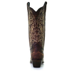 Corral Boots Corral Ladies Honey Brown Floral Snip Toe Western Boots Z5016 -Saddle Up Gear unnamed 17