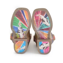Roper Girl's Multicolored Hair On Square Toe Boots 14-119-0077-0873 -Saddle Up Gear y7b4ws54w